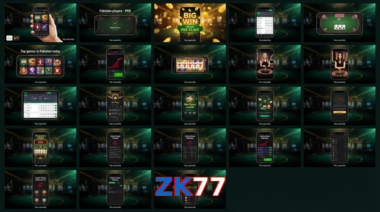 Main screen of ZK77 bet page for PK players
